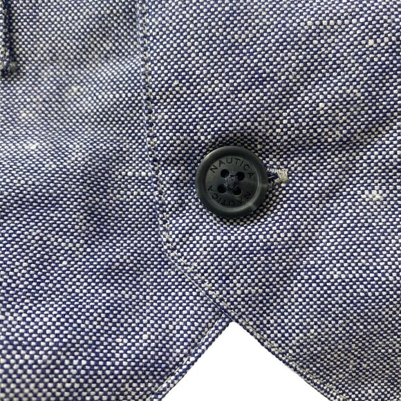 NAUTICA Boys Vest Size 5 Blue Linen Blend - Picture 7 of 9